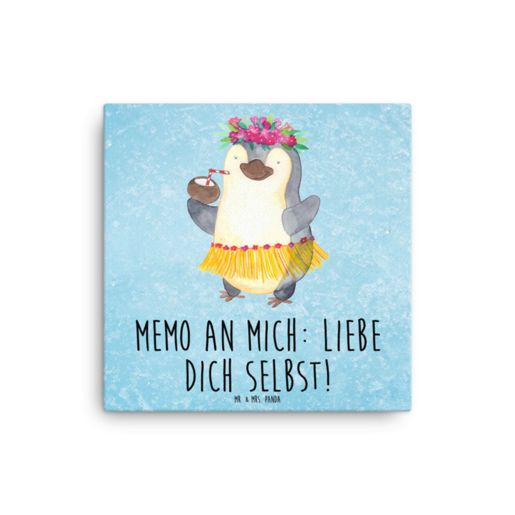 Canvas picture Penguin coconut Kunstdruck, Leinwand, Pinguin, Hawaii, Aloha, Urlaub, Kokosnuss, Pinguine