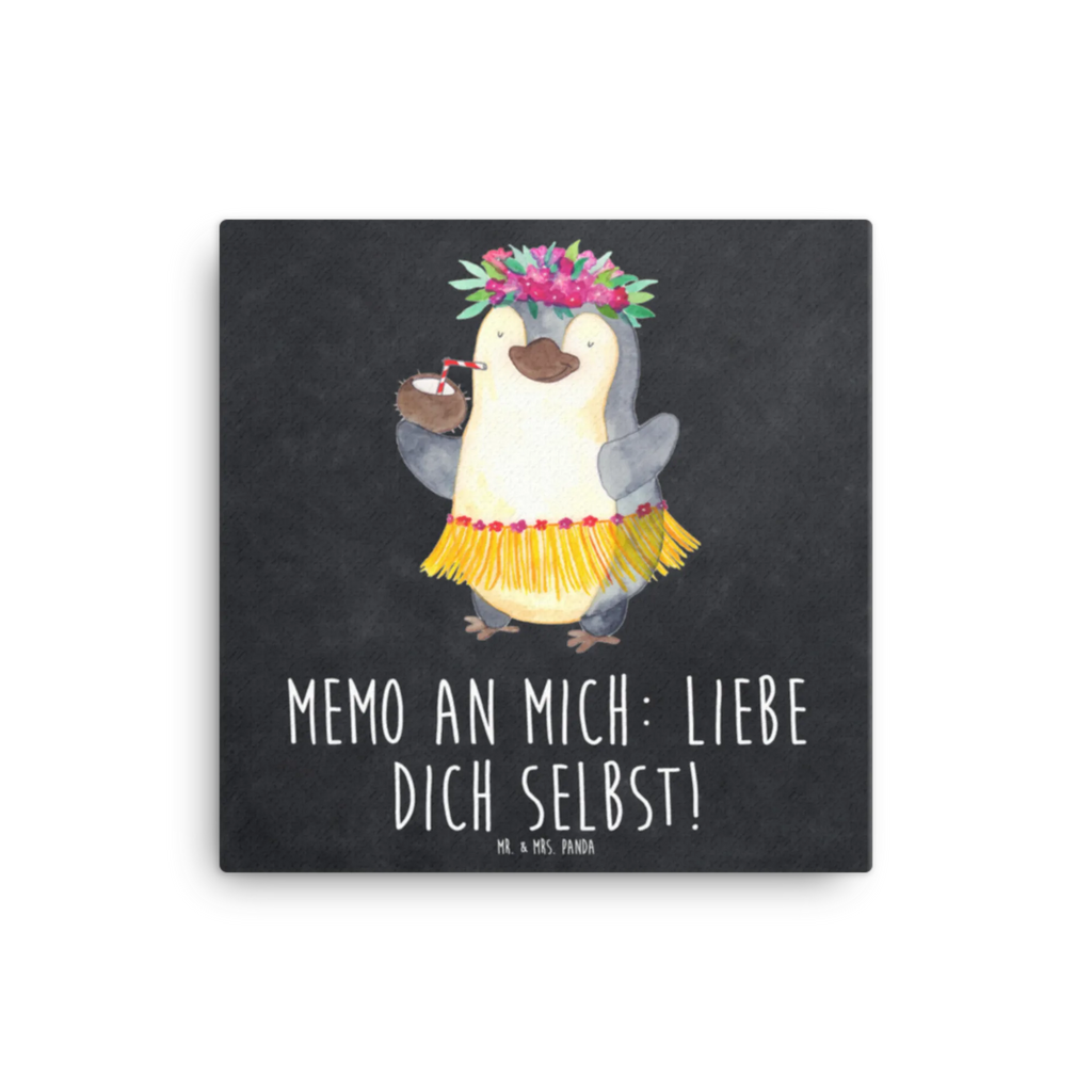 Canvas picture Penguin coconut Kunstdruck, Leinwand, Pinguin, Hawaii, Aloha, Urlaub, Kokosnuss, Pinguine