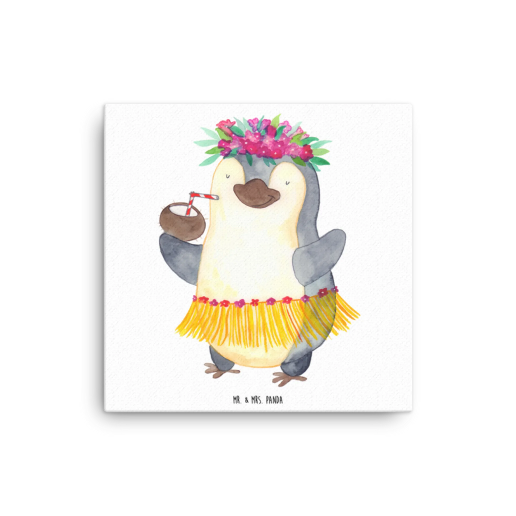Canvas picture Penguin coconut Kunstdruck, Leinwand, Pinguin, Hawaii, Aloha, Urlaub, Kokosnuss, Pinguine