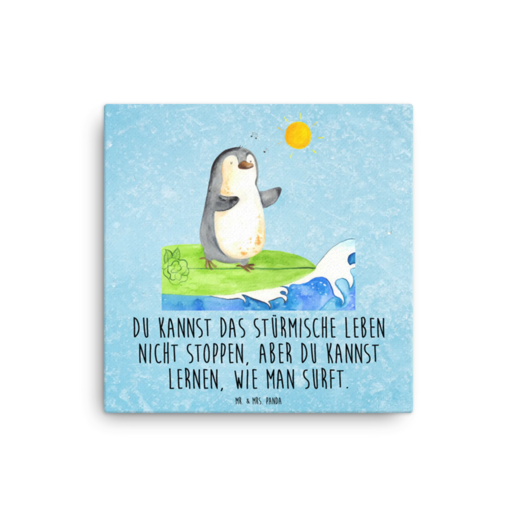 Canvas picture Penguin surfer Kunstdruck, Leinwand, Pinguin, Wellen, Surfer, Portugal, Urlaub, Wellen Reiten, Pinguine, Surfen, Hawaii