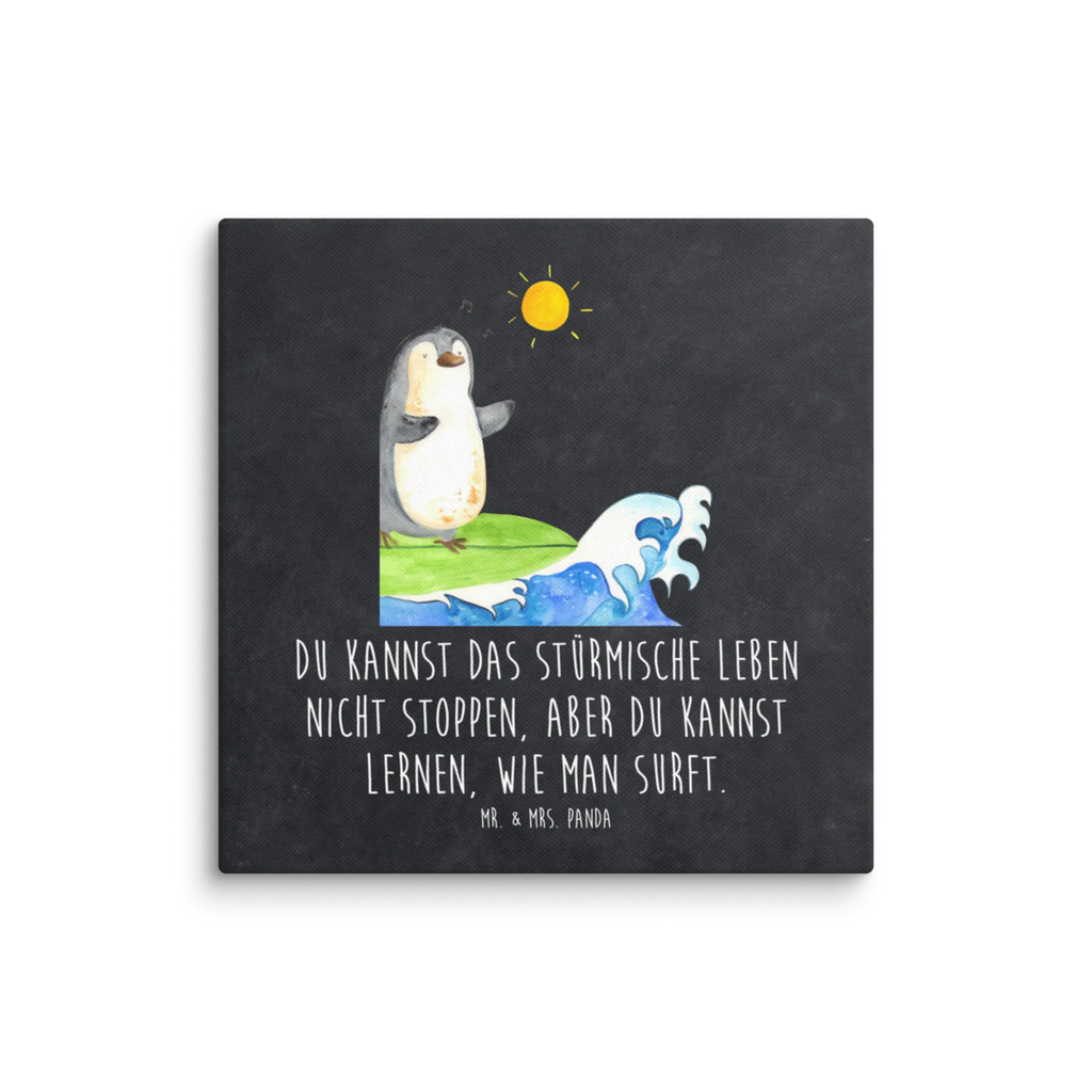 Canvas picture Penguin surfer Kunstdruck, Leinwand, Pinguin, Wellen, Surfer, Portugal, Urlaub, Wellen Reiten, Pinguine, Surfen, Hawaii