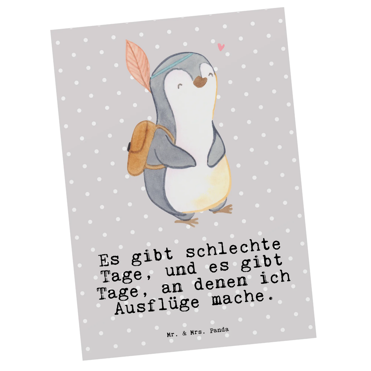 Postcard penguin Side trip