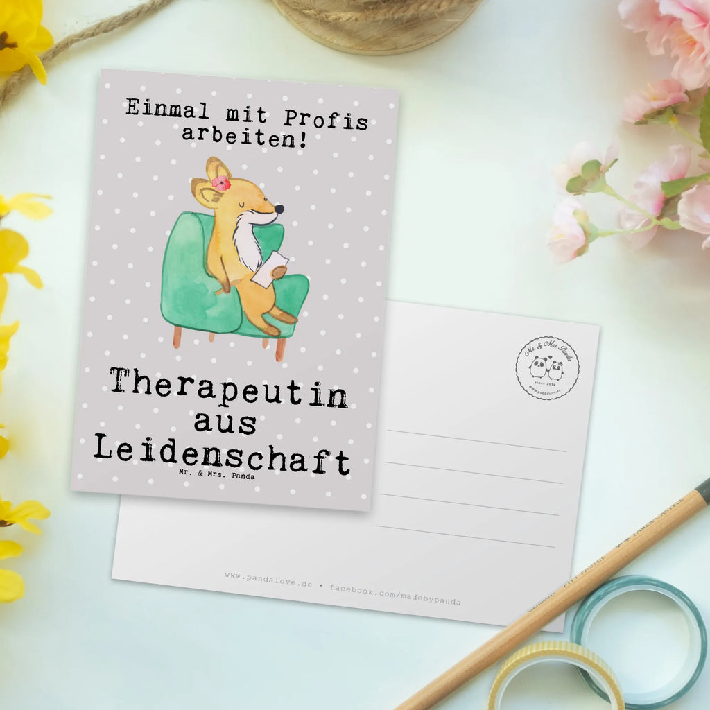 Postkarte Therapeutin aus Leidenschaft Einladung, Geschenkkarte, Ansichtskarten, Einladung Geburtstag, Ansichtskarte, Geburtstagskarte, Einladungskarten Geburtstag, Grußkarte, Einladungskarte, Karte, Dankeskarte, Postkarte, Beruf, Ausbildung, Jubiläum, Abschied, Rente, Kollege, Kollegin, Geschenk, Schenken, Arbeitskollege, Mitarbeiter, Firma, Danke, Dankeschön