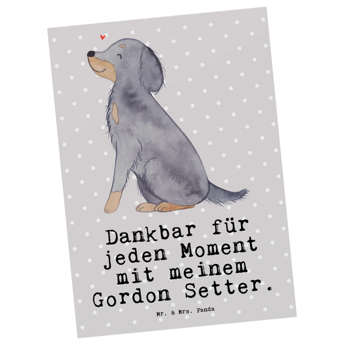 Postkarte Gordon Setter Moment
