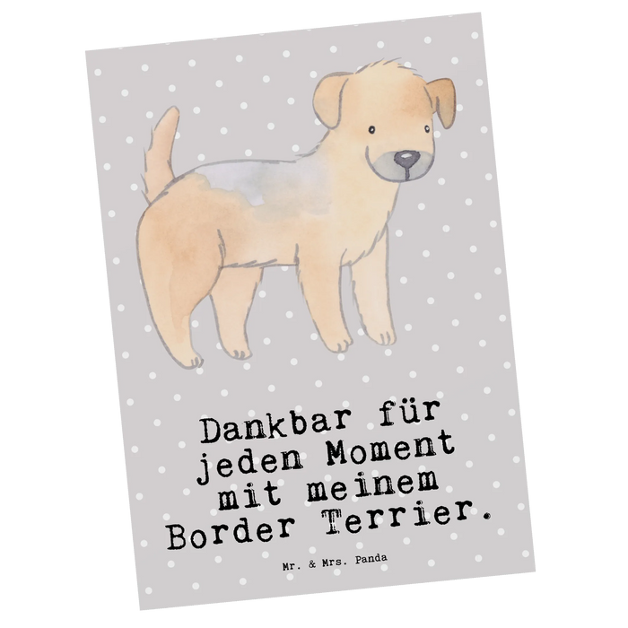 Postcard Border Terrier Moment