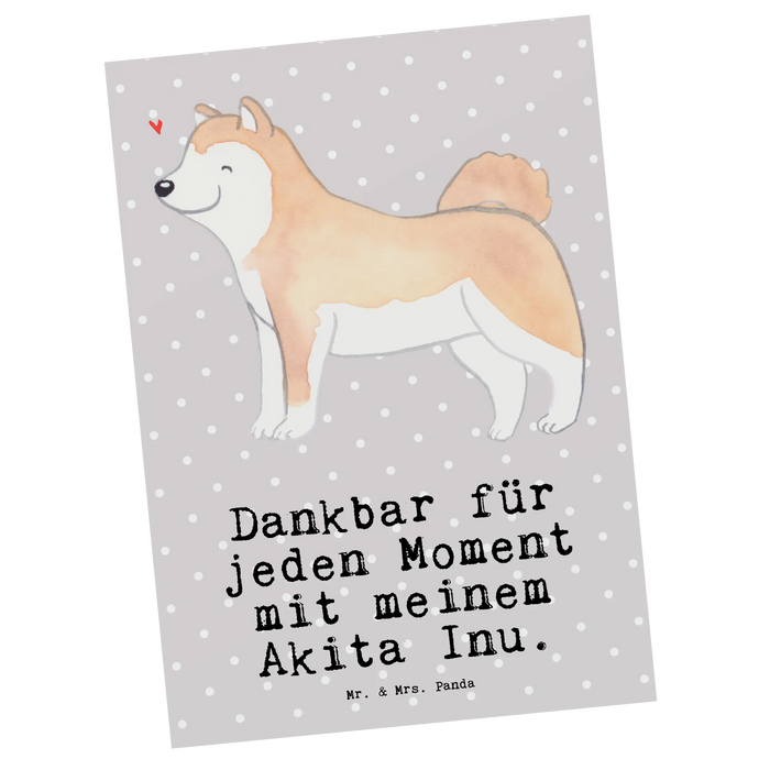 Postkarte Akita Inu Moment