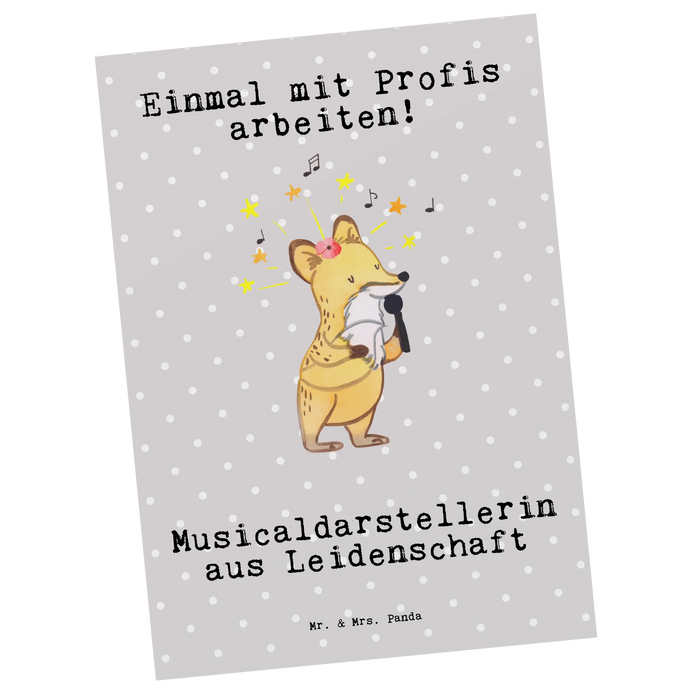 Postcard musical actress Passion