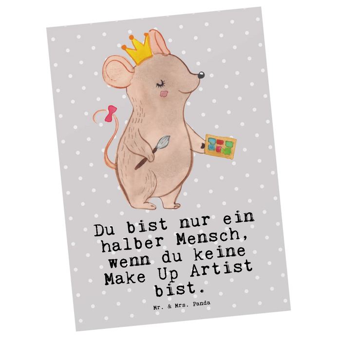 Postkarte Make Up Artist Herz