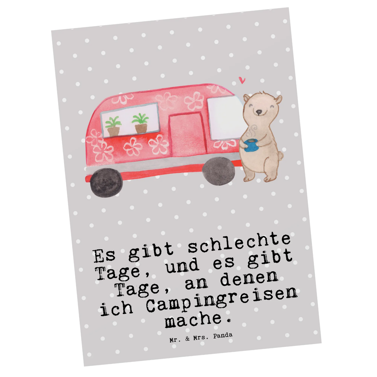 Postcard bear camper