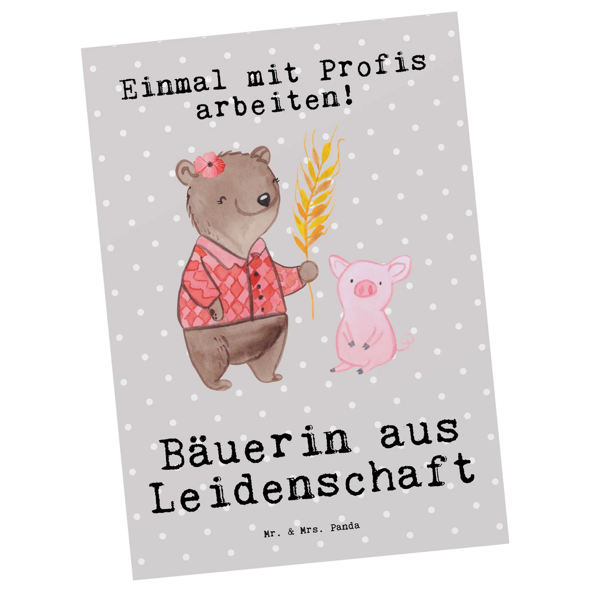 Postcard Female Farmer Passion gift card, letter, postcards, Postcard, card, invitation, invitation card, gift, paper, gift idea, best, farewell gift, passing exam, anniversary, retirement, promotion, job start, sayings, funny, profession