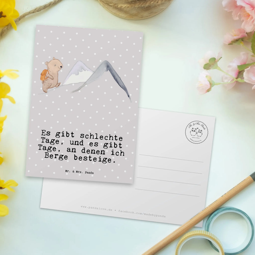 Pocztówka niedźwiedź Wspinaczka Prezent, Sport, Dyscyplina sportowa, Hobby, Darować, Dziękuję, Dzięki, Wyróżnienie, Wygrana, Sportowiec