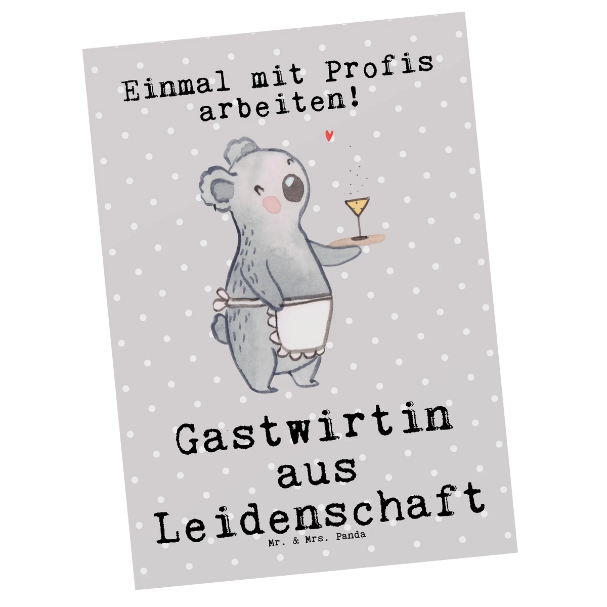 Postcard Landlady Passion card, letter, gift card, paper, invitation, gift, postcards, invitation card, Postcard, gift idea, best, farewell gift, passing exam, anniversary, retirement, promotion, job start, sayings, funny, profession