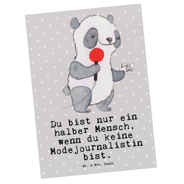 Postkarte Modejournalistin Herz