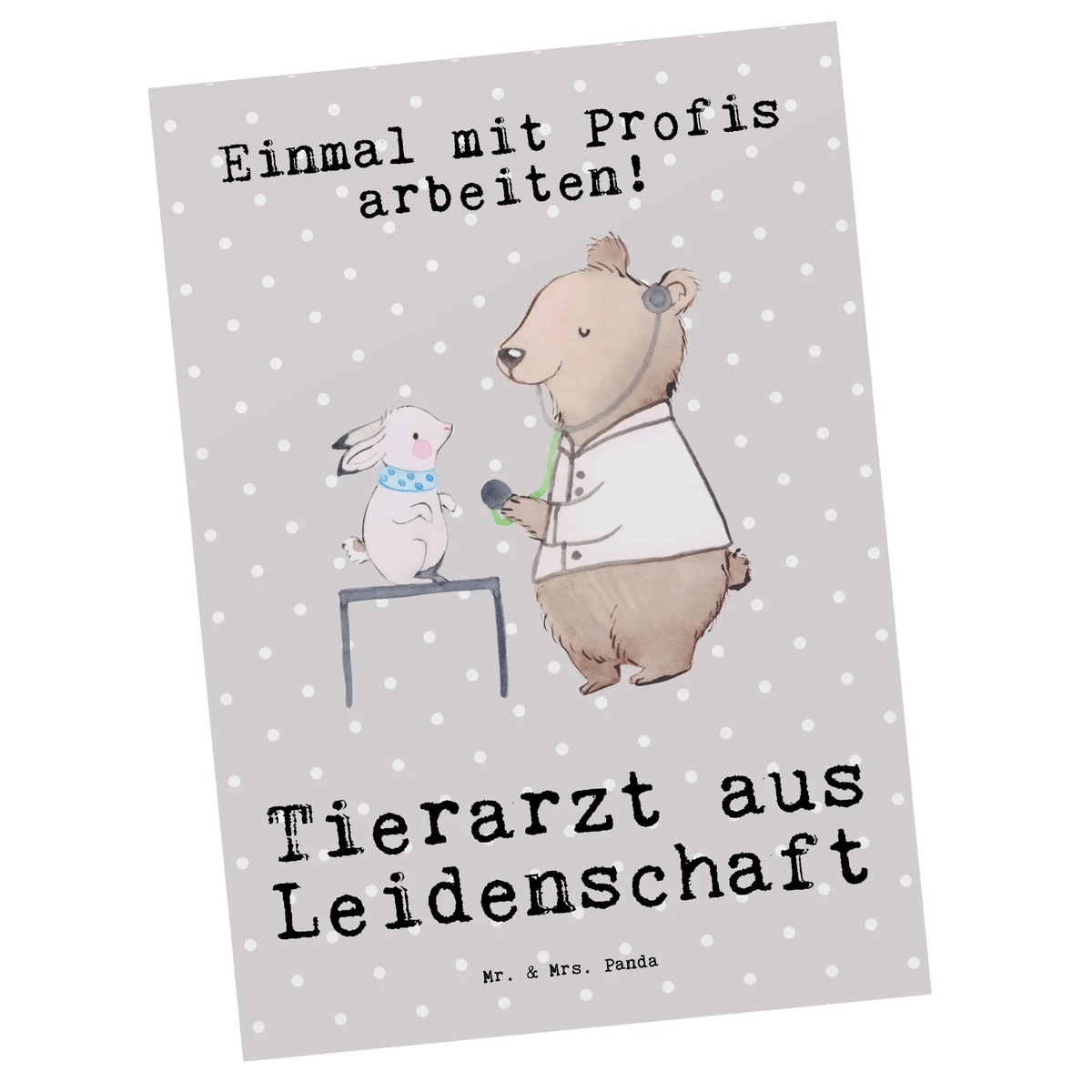 Postcard Veterinarian Passion card, invitation card, paper, postcards, gift card, gift, invitation, letter, Postcard, gift idea, best, farewell gift, passing exam, anniversary, retirement, promotion, job start, sayings, funny, profession