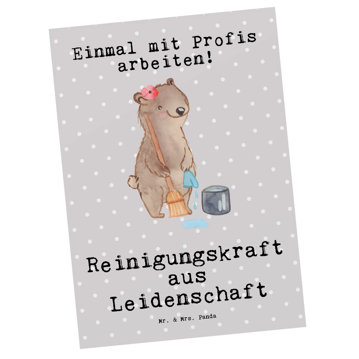 Postcard Cleaning Staff Passion gift, sayings, gift idea, best, farewell gift, passing exam, anniversary, retirement, promotion, job start, profession