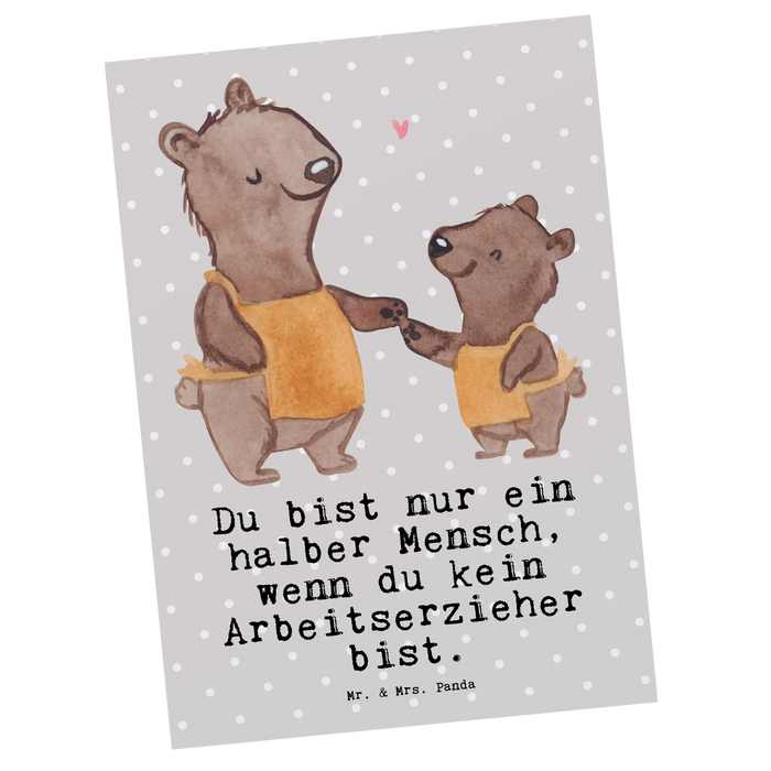 Postkarte Arbeitserzieher Herz