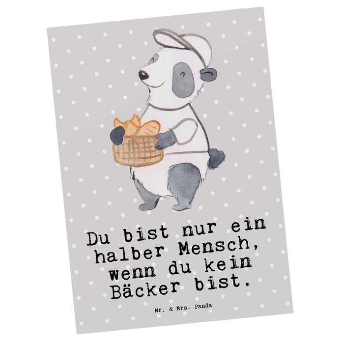Postkarte Bäcker Herz