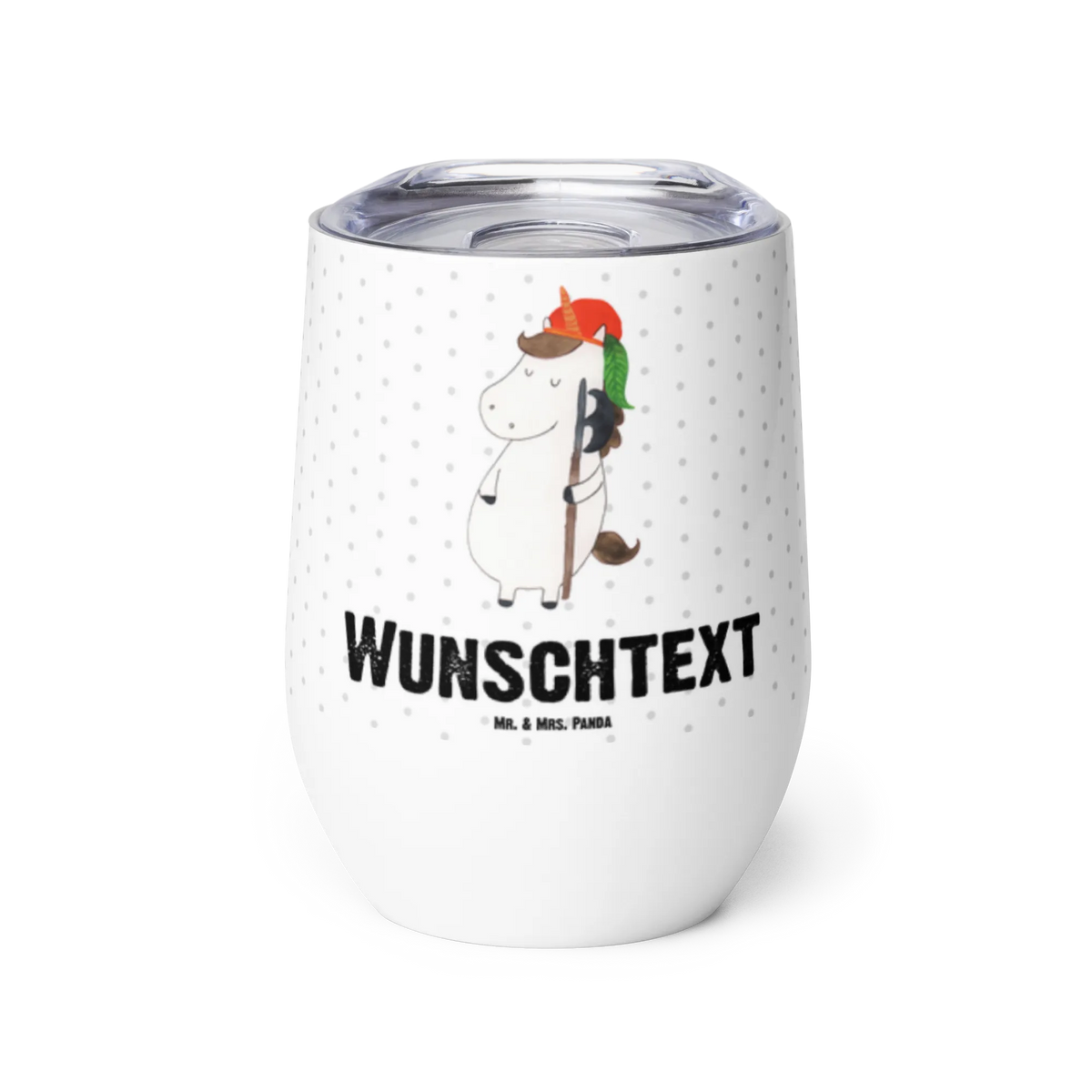 Personalised wine cup unicorn Young Medieval, Jack