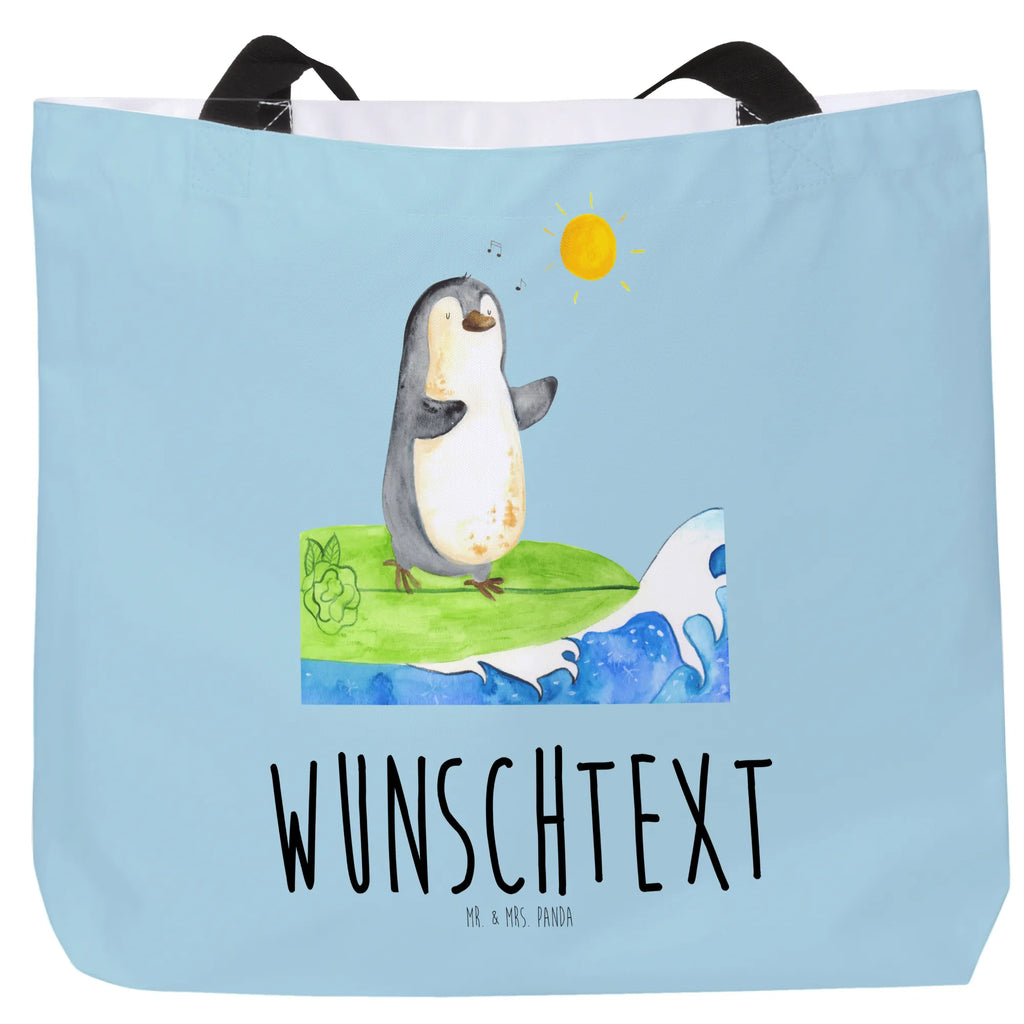 Personalisierter Shopper Pinguin Surfer Personalisierter Beutel, Wunschname, Personalisierte Tasche, Selbst bedrucken, mit Namen, frei gestalten, Personalisierte Einkaufstasche, Personalisierte Freizeittasche, Personalisierter Shopper, Personalisierte Strandtasche, Personalisierter Einkaufsbeutel, Personalisierter Tragebeutel, Personalisierte Alltagstasche, Personalisierte Schultasche, Personalisierter Schulbeutel, Pinguin, Hawaii, Portugal, Wellen reiten, Pinguine, surfen, Urlaub, Surfer, Wellen