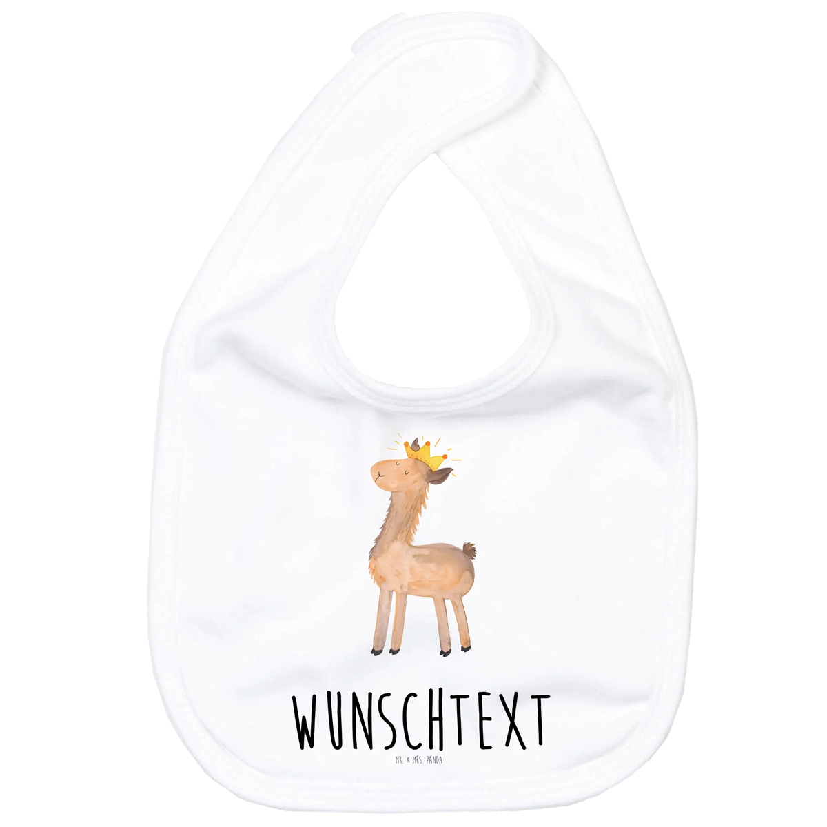 Personalised bib lama king Llama, alpaca, trendy animal, colleague, office colleague, king, mum, girlfriend, supervisor, high school graduation