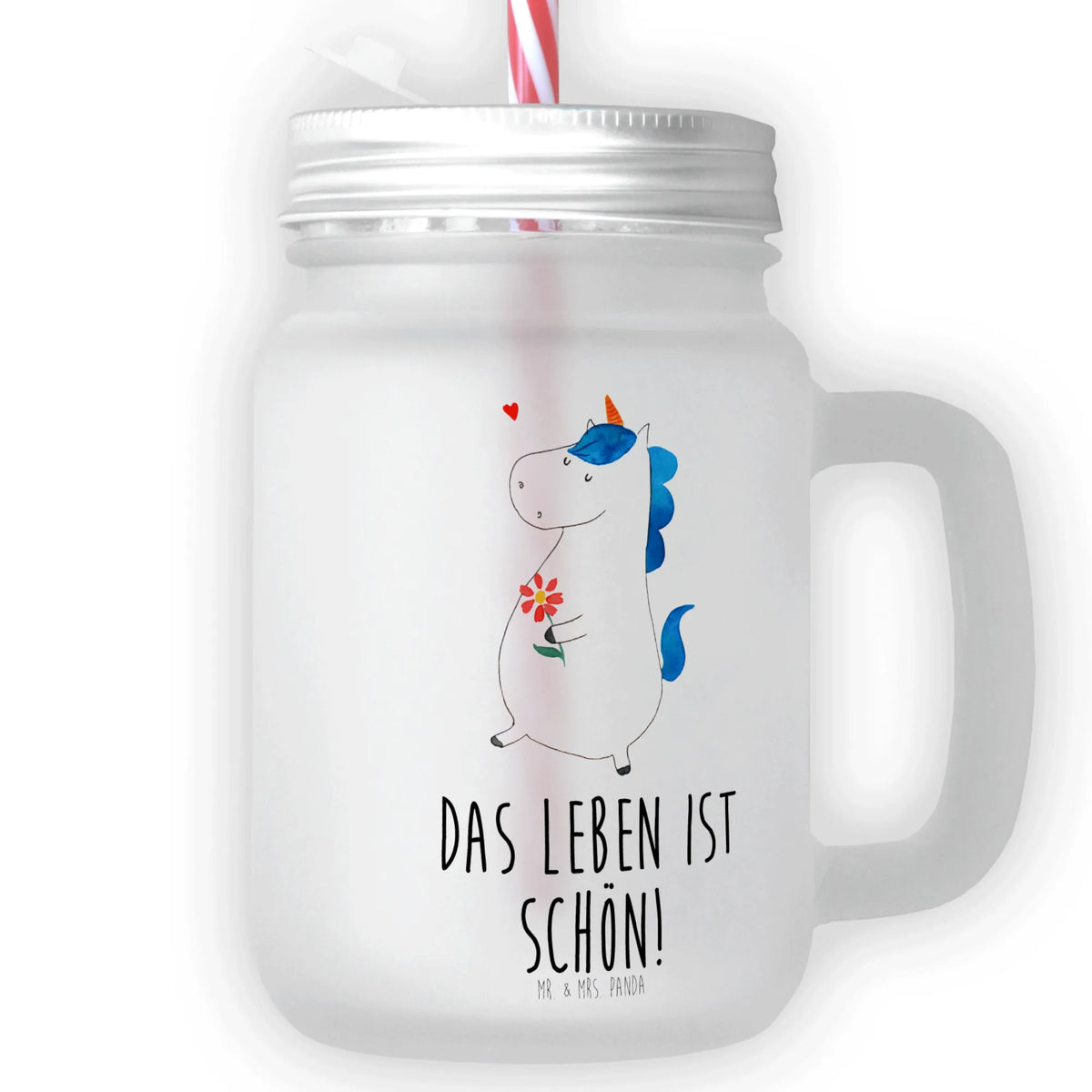 Szklanka Mason Jar Jednorożec spacer Jednorożec, jednorożce, dekoracje jednorożca
