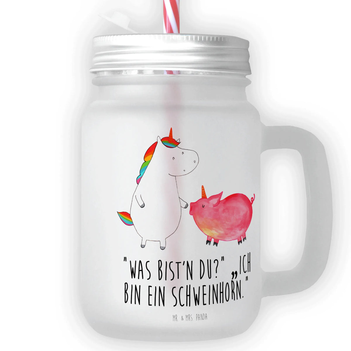 Szklanka Mason Jar jednorożec świnia Jednorożec, jednorożce, dekoracje jednorożca