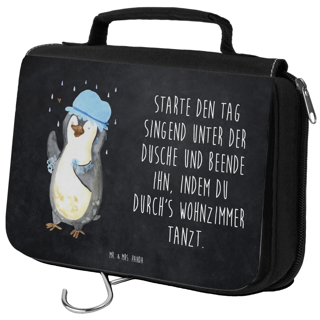Kulturbeutel Pinguin Duschen Kosmetiktasche, Waschtasche, Reisebeutel, Kulturbeutel, Schminktasche, Schminkbeutel, Waschbeutel, hygienebeutel, badtasche, Toilettentasche, Necessaire, beautycase, hygienetasche, Kulturbeutel Waschbar, Kulturtasche, Pinguin, Dusche, Neuanfang, glücklich sein, Motivation, Lebensmotto, Pinguine, Neustart, Duschen