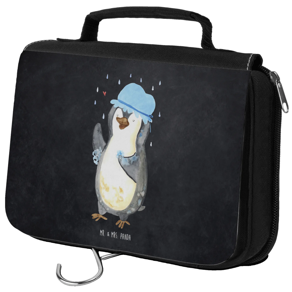 Kulturbeutel Pinguin Duschen Kosmetiktasche, Waschtasche, Reisebeutel, Kulturbeutel, Schminktasche, Schminkbeutel, Waschbeutel, hygienebeutel, badtasche, Toilettentasche, Necessaire, beautycase, hygienetasche, Kulturbeutel Waschbar, Kulturtasche, Pinguin, Dusche, Neuanfang, glücklich sein, Motivation, Lebensmotto, Pinguine, Neustart, Duschen