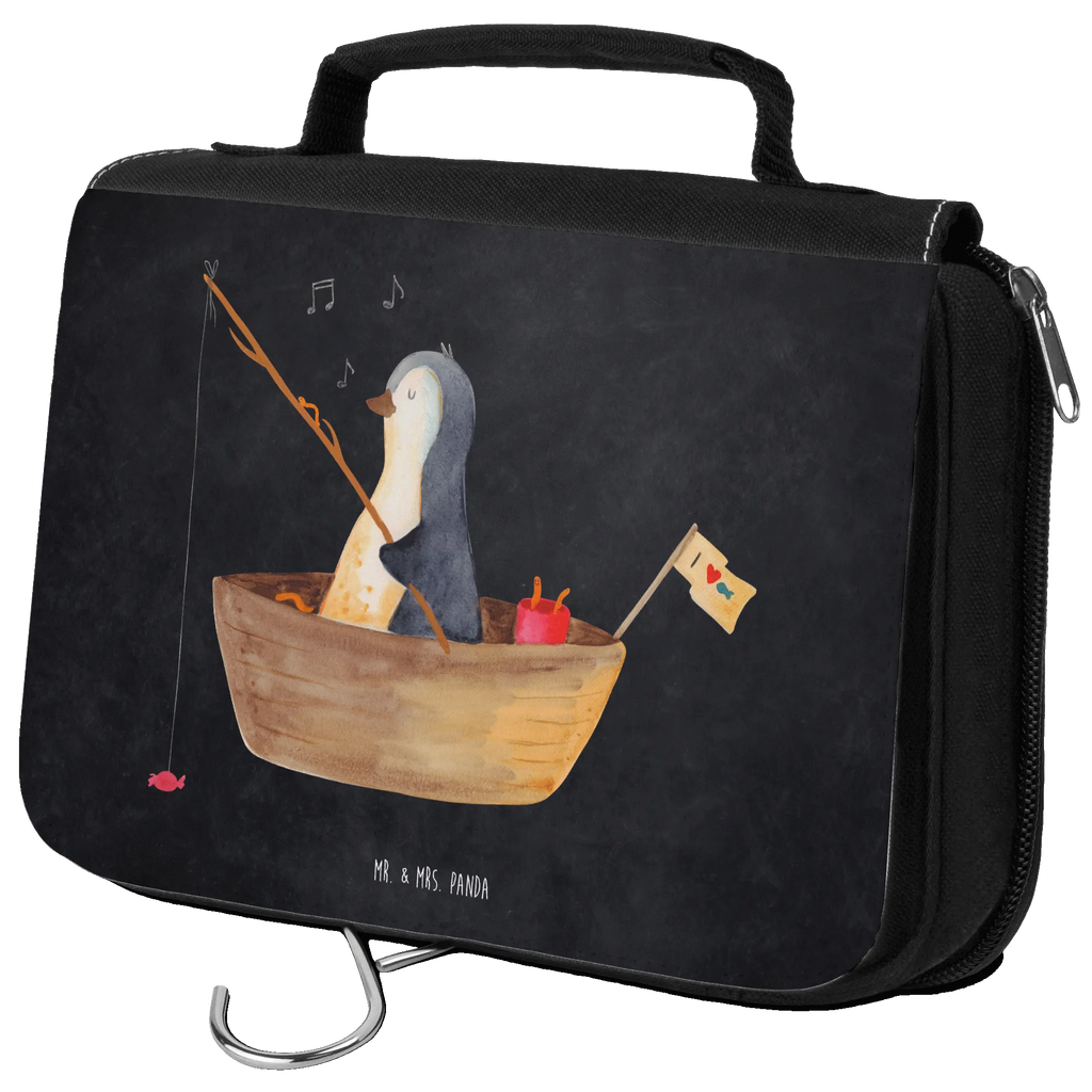Kulturbeutel Pinguin Angelboot Kulturtasche, hygienebeutel, Kosmetiktasche, Kulturbeutel, hygienetasche, beautycase, Schminktasche, Kulturbeutel Waschbar, Waschtasche, Necessaire, Reisebeutel, badtasche, Schminkbeutel, Waschbeutel, Toilettentasche, Pinguin, Leben, Geschenkidee Liebeskummer, Neuanfang, Angelboot, Scheidung, Lebenslust, Pinguine, Genießen, Motivation, Angeln, Neustart, Boot, Trennung