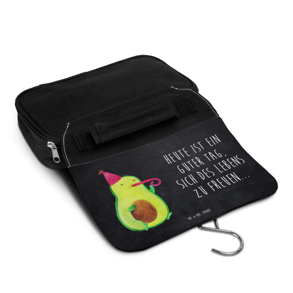 Kulturbeutel Avocado Feier Waschbeutel, hygienetasche, Kulturbeutel Waschbar, Kosmetiktasche, Reisebeutel, badtasche, Kulturbeutel, Waschtasche, beautycase, Necessaire, Schminkbeutel, Schminktasche, Kulturtasche, hygienebeutel, Toilettentasche, Avocado, Veggie, Vegan, Gesund, Tröte, Feier, Geburtstag, Party, Gute Laune, Fete, Feierlichkeit