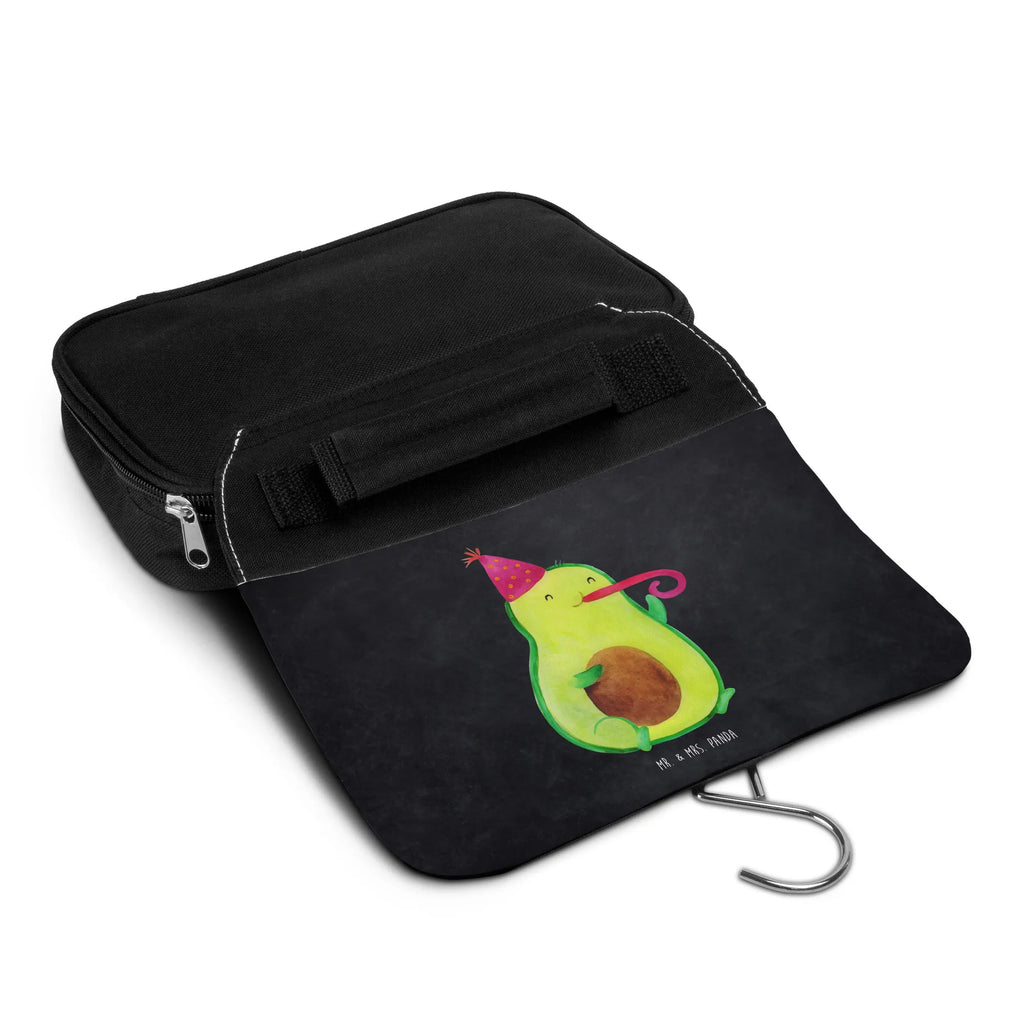 Kulturbeutel Avocado Feier Waschbeutel, hygienetasche, Kulturbeutel Waschbar, Kosmetiktasche, Reisebeutel, badtasche, Kulturbeutel, Waschtasche, beautycase, Necessaire, Schminkbeutel, Schminktasche, Kulturtasche, hygienebeutel, Toilettentasche, Avocado, Veggie, Vegan, Gesund, Tröte, Feier, Geburtstag, Party, Gute Laune, Fete, Feierlichkeit