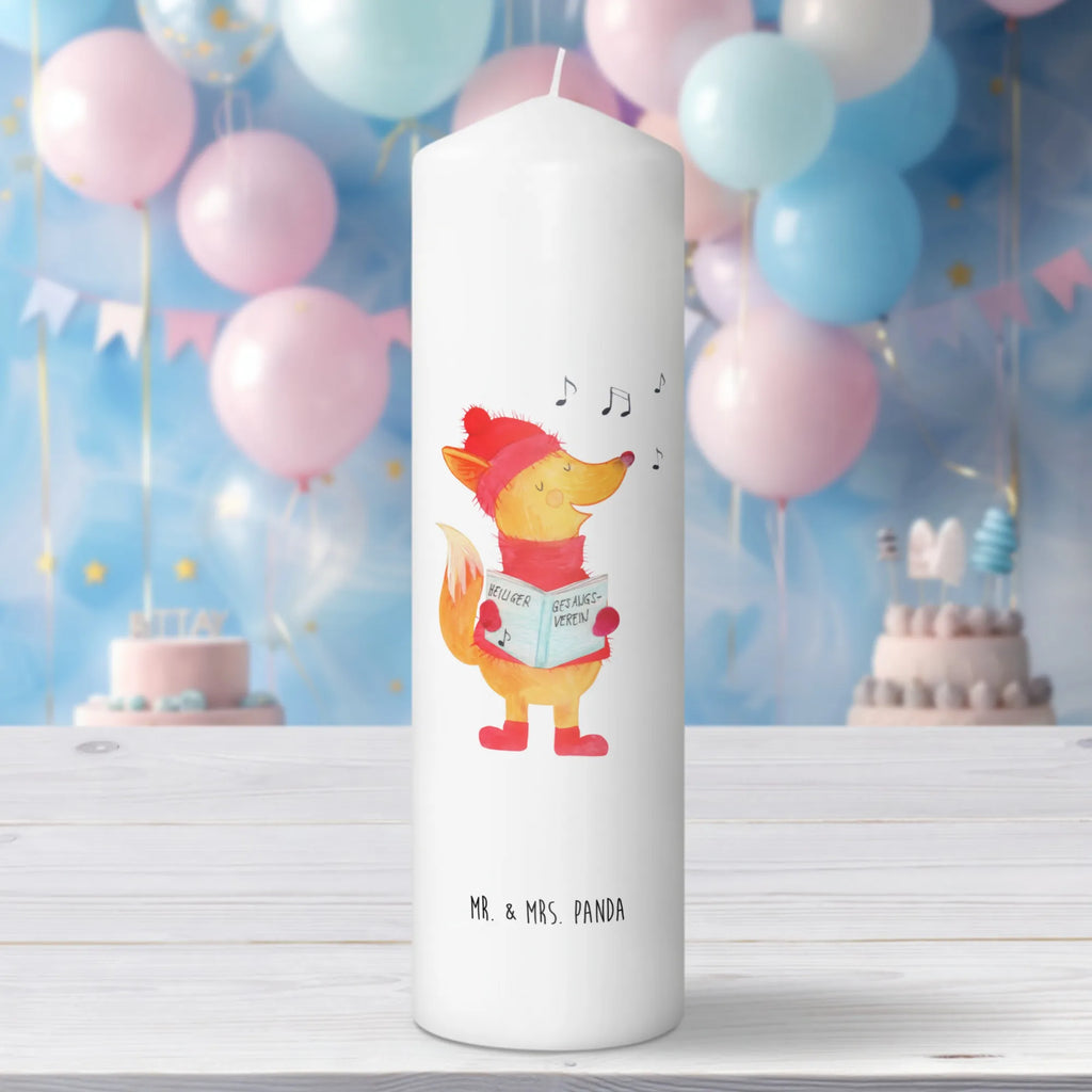 Kerze Fuchs Sänger Kerze, Taufkerze, Kommunionskerze, Geburtstagskerze, Geschenk Kerze, Taufgeschenk Kerze, Kerze mit Druck, Besondere Kerze, Geschenkidee Kerze, Kerze für Kommunion, Geburtstag Kerze, Kommunion Kerze, Winter, Weihnachten, Weihnachtsdeko, Nikolaus, Advent, Heiligabend, Wintermotiv, Fuchs, Füchse, Sänger, Geschenk Sänger, Singen, Weihnachtslieder