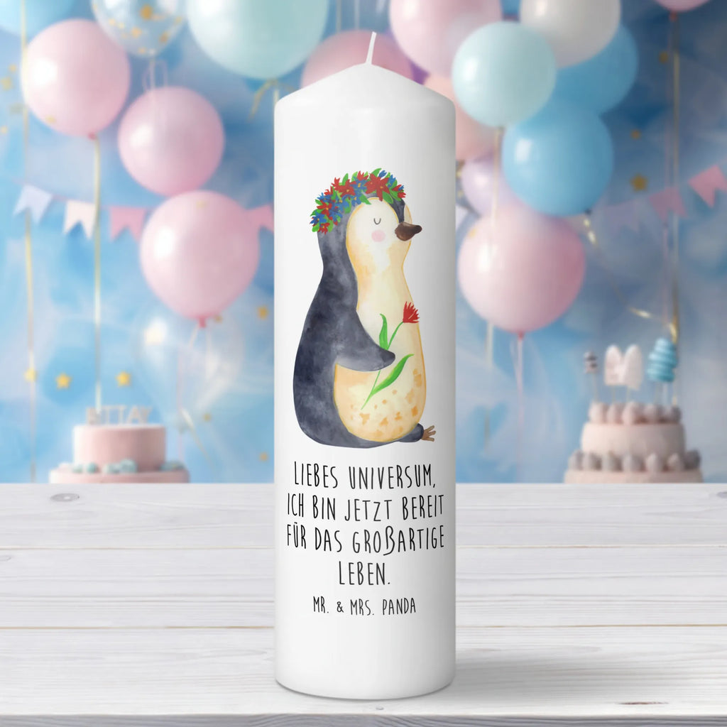 Kerze Pinguin Blumenkranz Handgemachte Kerze, Adventskerze, Wachskerze, Erinnerungslicht, Zylinderkerze, Schmuckkerze, Dekorative Kerze, Bedruckte Kerze, Osterkerze, Grosse Kerze, Laternenkerze, Wunschkerze, Hochzeitskerze, Blockkerze, Kerze Mit Motiv, Tischkerze, Erinnerungskerze, Stumpenkerze, Kerze Mit Spruch, Geburtskerze, Geburtstagskerze, Kommunionskerze, Dinnerkerze, Gartenkerze, Weihnachtskerze, Dekokerze, Tafelkerze, Pinguin, Universum, Leben, Liebeskummer, Motivation, Blumenkranz, Lebensziele, Wünsche, Lebenslust, Geschenkidee, Pinguine, Ziele