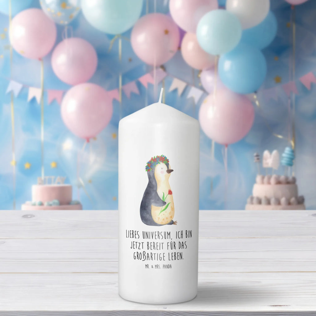 Kerze Pinguin Blumenkranz Handgemachte Kerze, Adventskerze, Wachskerze, Erinnerungslicht, Zylinderkerze, Schmuckkerze, Dekorative Kerze, Bedruckte Kerze, Osterkerze, Grosse Kerze, Laternenkerze, Wunschkerze, Hochzeitskerze, Blockkerze, Kerze Mit Motiv, Tischkerze, Erinnerungskerze, Stumpenkerze, Kerze Mit Spruch, Geburtskerze, Geburtstagskerze, Kommunionskerze, Dinnerkerze, Gartenkerze, Weihnachtskerze, Dekokerze, Tafelkerze, Pinguin, Universum, Leben, Liebeskummer, Motivation, Blumenkranz, Lebensziele, Wünsche, Lebenslust, Geschenkidee, Pinguine, Ziele