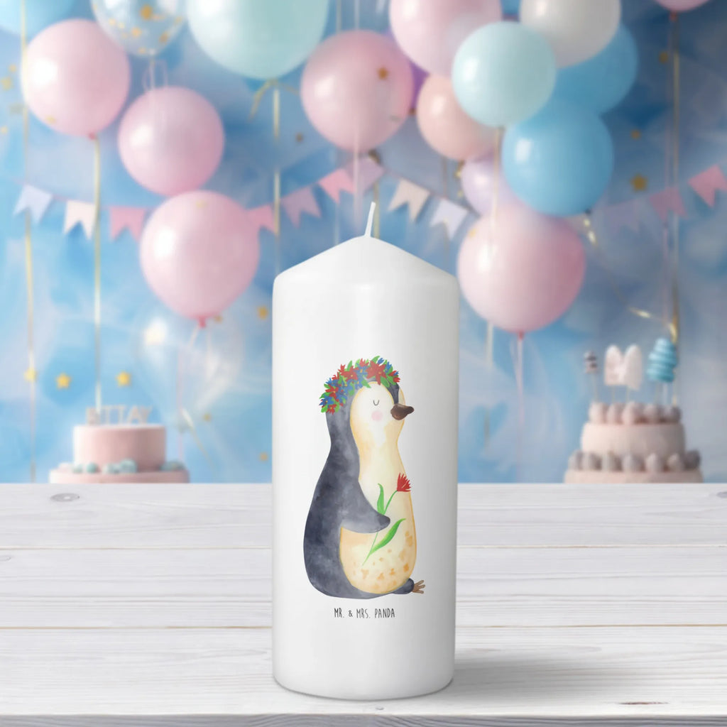 Kerze Pinguin Blumenkranz Handgemachte Kerze, Adventskerze, Wachskerze, Erinnerungslicht, Zylinderkerze, Schmuckkerze, Dekorative Kerze, Bedruckte Kerze, Osterkerze, Grosse Kerze, Laternenkerze, Wunschkerze, Hochzeitskerze, Blockkerze, Kerze Mit Motiv, Tischkerze, Erinnerungskerze, Stumpenkerze, Kerze Mit Spruch, Geburtskerze, Geburtstagskerze, Kommunionskerze, Dinnerkerze, Gartenkerze, Weihnachtskerze, Dekokerze, Tafelkerze, Pinguin, Universum, Leben, Liebeskummer, Motivation, Blumenkranz, Lebensziele, Wünsche, Lebenslust, Geschenkidee, Pinguine, Ziele