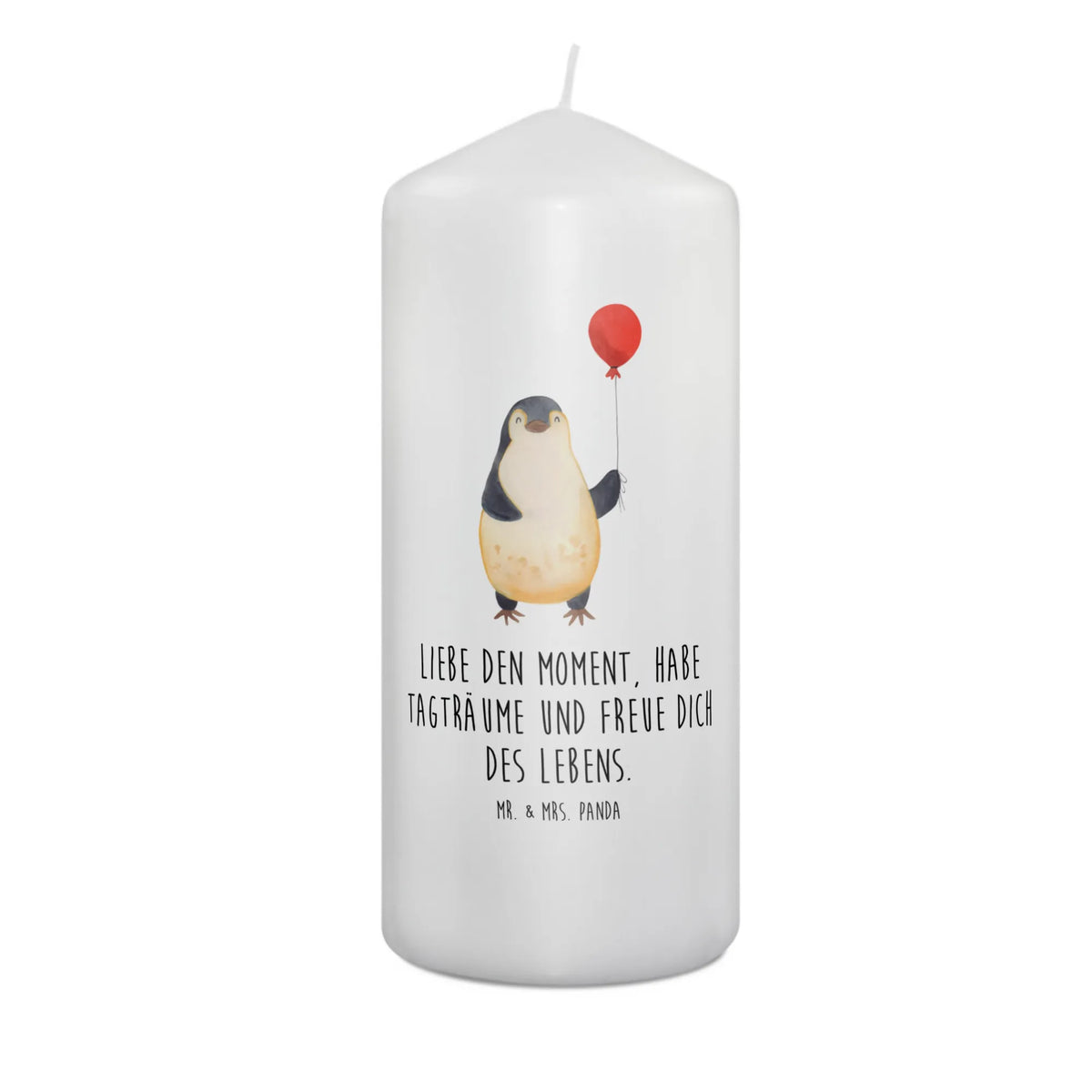 Kerze Pinguin Luftballon Wachskerze, Bedruckte Kerze, Zylinderkerze, Erinnerungslicht, Erinnerungskerze, Stumpenkerze, Kerze, Blockkerze, Pinguin, Liebe, Beste Freundin, Tagträume, Luftballon, Motivation, Glück, Geschenk Freundin, Lebenslust, Geschenkidee, Neues Leben, Pinguine, Neustart
