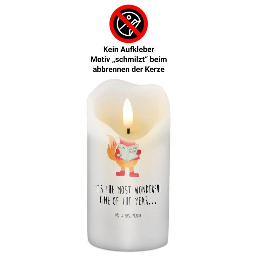 Kerze Fuchs Sänger Kerze, Taufkerze, Kommunionskerze, Geburtstagskerze, Geschenk Kerze, Taufgeschenk Kerze, Kerze mit Druck, Besondere Kerze, Geschenkidee Kerze, Kerze für Kommunion, Geburtstag Kerze, Kommunion Kerze, Winter, Weihnachten, Weihnachtsdeko, Nikolaus, Advent, Heiligabend, Wintermotiv, Fuchs, Füchse, Sänger, Geschenk Sänger, Singen, Weihnachtslieder