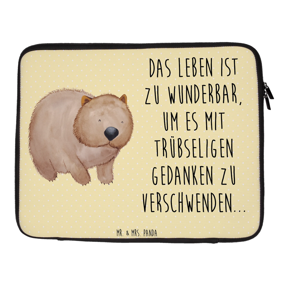 Notebook Tasche Wombat Hülle Laptop, Laptoptasche, Laptop-Sleeve, Laptop-Case, Schutzhülle Laptop, Computertasche, Laptop Tasche, Schutzhülle Notebook, Notebook Hülle, Notebook Sleeve, Notebookhülle, Notebook Case, Laptop Sleeve, Notebook Tasche, Notebook-Sleeve, Laptophülle, Laptop-Hülle, Notebooktasche, Tasche Laptop, Laptop Hülle, Notebook-Case, Laptop Case, Lustige Sprüche, Tiere, Tiermotive, Gute Laune, Motivation, Spruch, Wombat, Das Leben Ist schön, Australien