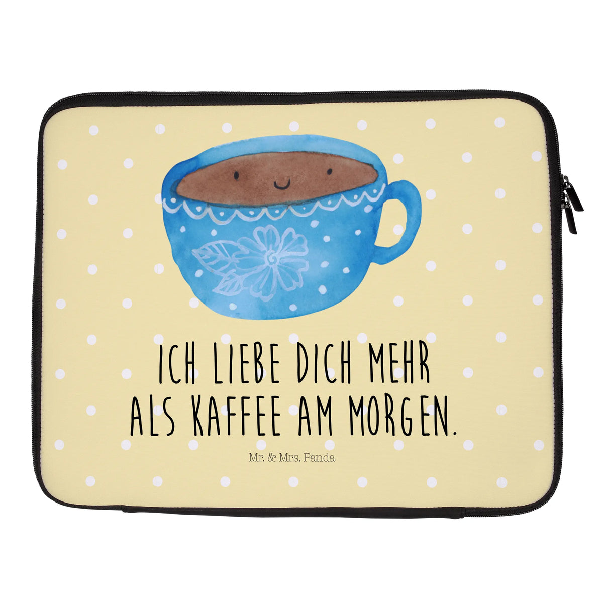 Laptop Bag Coffee Cup cute, card, cute animal motives, hand drawn, gift ideas, funny sayings, gifts, good mood, special gifts, animal lover, small animals, taste, cup, pleasure