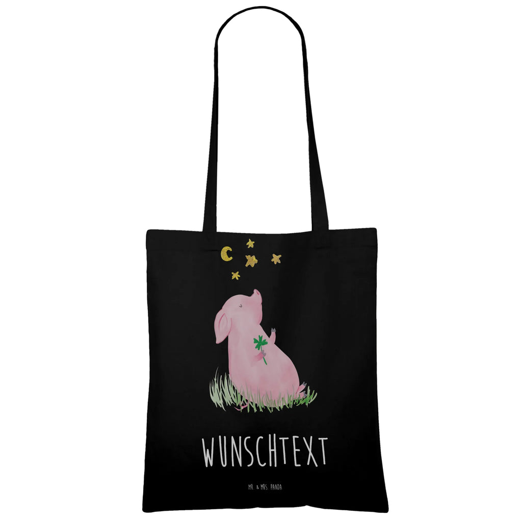 Personalised tote bag Pig Luck Personalisierte Beuteltasche, Personalisierter Beutel, Personalisierte Einkaufstasche, Personalisierter Jutebeutel, Personalisierter Stoffbeutel, Tragetasche mit Namen, Einkaufstasche mit Namen, Stoffbeutel mit Namen, Personalisierte Tasche, Personalisierte Jutetasche, Personalisierte Kindergartentasche, Tiermotive, Gute Laune, lustige Sprüche, Tiere, Glücksschwein. Glück, Schwein, Schweinchen, Sterne, Sernchen, Ziele, Träume, Motivation, Glücksbringer