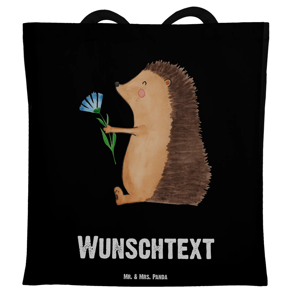 Personalisierte Tragetasche Igel mit Blume Personalisierter Jutebeutel, Tragetasche mit Namen, Einkaufstasche mit Namen, Personalisierter Stoffbeutel, Personalisierte Tasche, Personalisierter Beutel, Stoffbeutel mit Namen, Personalisierte Kindergartentasche, Personalisierte Beuteltasche, Personalisierte Einkaufstasche, Personalisierte Jutetasche, Tiermotive, Gute Laune, lustige Sprüche, Tiere, Genesungswünsche, Krankenhaus, Krankheit, krank, Igel, Gute Besserung, Besuch