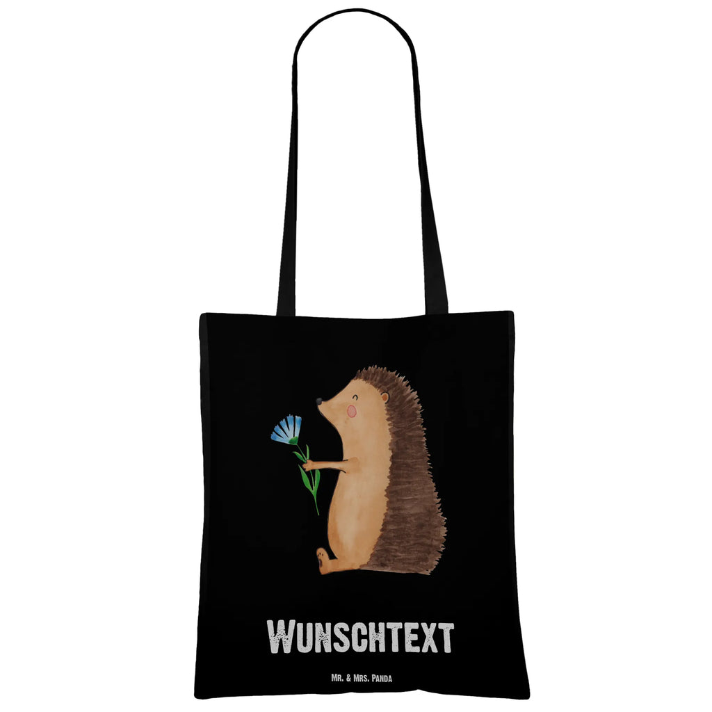 Personalisierte Tragetasche Igel mit Blume Personalisierter Jutebeutel, Tragetasche mit Namen, Einkaufstasche mit Namen, Personalisierter Stoffbeutel, Personalisierte Tasche, Personalisierter Beutel, Stoffbeutel mit Namen, Personalisierte Kindergartentasche, Personalisierte Beuteltasche, Personalisierte Einkaufstasche, Personalisierte Jutetasche, Tiermotive, Gute Laune, lustige Sprüche, Tiere, Genesungswünsche, Krankenhaus, Krankheit, krank, Igel, Gute Besserung, Besuch