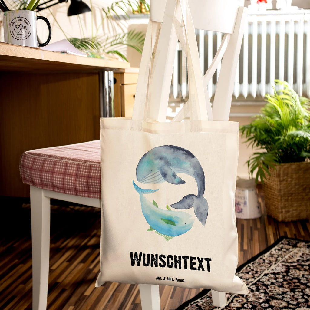 Personalisierte Tragetasche Walfisch & Thunfisch Personalisierter Stoffbeutel, Personalisierter Beutel, Personalisierte Tasche, Personalisierte Beuteltasche, Einkaufstasche mit Namen, Tüte, Stoffbeutel mit Namen, Personalisierte Kindergartentasche, Personalisierte Einkaufstasche, Strandtasche, Shopper, Einkaufsbeutel, Personalisierter Jutebeutel, Tragetasche mit Namen, Umhängetasche, Personalisierte Jutetasche, Schultertasche, Lustige Sprüche, Tiere, Tiermotive, Gute Laune, Witz, Spruch Des Tages, Tunfisch, Spruch Lustig, Wortwitz Lustig, Wahl, Wal, Flachwitz, Flachwitz Geschenk