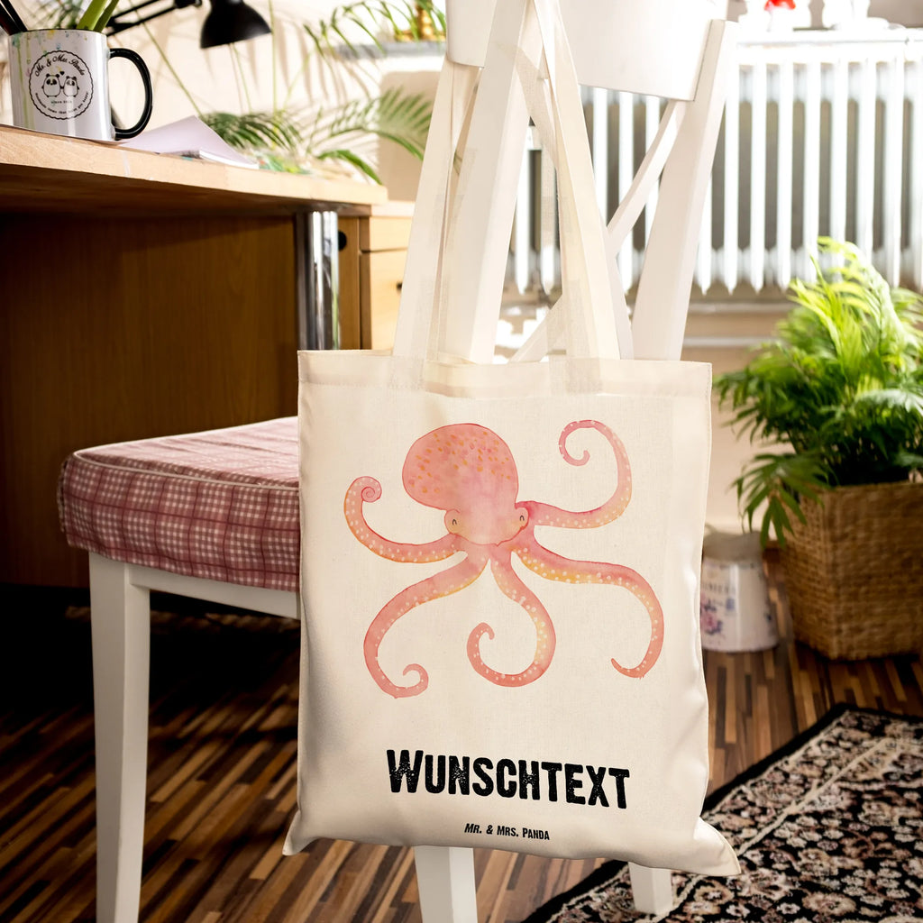 Personalised tote bag Squid Stoffbeutel mit Namen, Einkaufstasche mit Namen, Personalisierter Jutebeutel, Personalisierte Einkaufstasche, Personalisierter Beutel, Personalisierte Beuteltasche, Personalisierter Stoffbeutel, Personalisierte Tasche, Personalisierte Jutetasche, Tragetasche mit Namen, Personalisierte Kindergartentasche, Tiermotive, Gute Laune, lustige Sprüche, Tiere, Meerestier, Meer, Wasser, Arme, Krake, Tintenfisch, Ozean