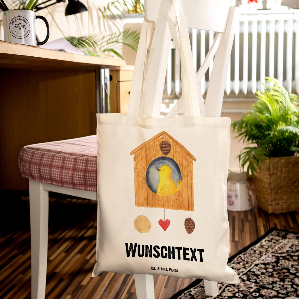 Personalised tote bag Bird House Personalisierte Jutetasche, Personalisierter Jutebeutel, Stoffbeutel mit Namen, Personalisierte Beuteltasche, Tragetasche mit Namen, Personalisierte Kindergartentasche, Personalisierter Stoffbeutel, Personalisierte Tasche, Personalisierte Einkaufstasche, Einkaufstasche mit Namen, Personalisierter Beutel, Tiermotive, Gute Laune, lustige Sprüche, Tiere, Castle, Haus, Zuhause, Vogel, Wohnung, Home sweet home, Eigenheim, Lieblingsort, Vögel, Nest, unser Haus, Vogelhäuschen, Familie, Vogelhaus