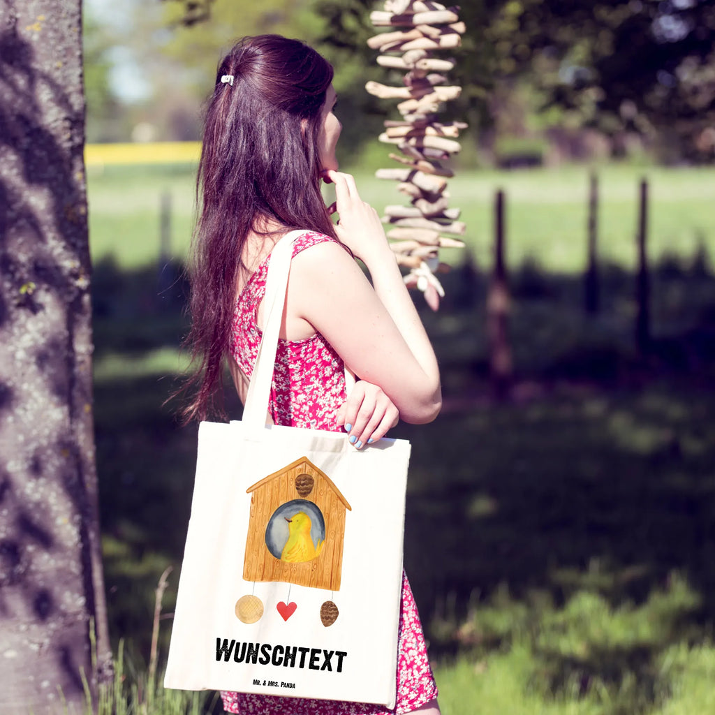 Personalised tote bag Bird House Personalisierte Jutetasche, Personalisierter Jutebeutel, Stoffbeutel mit Namen, Personalisierte Beuteltasche, Tragetasche mit Namen, Personalisierte Kindergartentasche, Personalisierter Stoffbeutel, Personalisierte Tasche, Personalisierte Einkaufstasche, Einkaufstasche mit Namen, Personalisierter Beutel, Tiermotive, Gute Laune, lustige Sprüche, Tiere, Castle, Haus, Zuhause, Vogel, Wohnung, Home sweet home, Eigenheim, Lieblingsort, Vögel, Nest, unser Haus, Vogelhäuschen, Familie, Vogelhaus