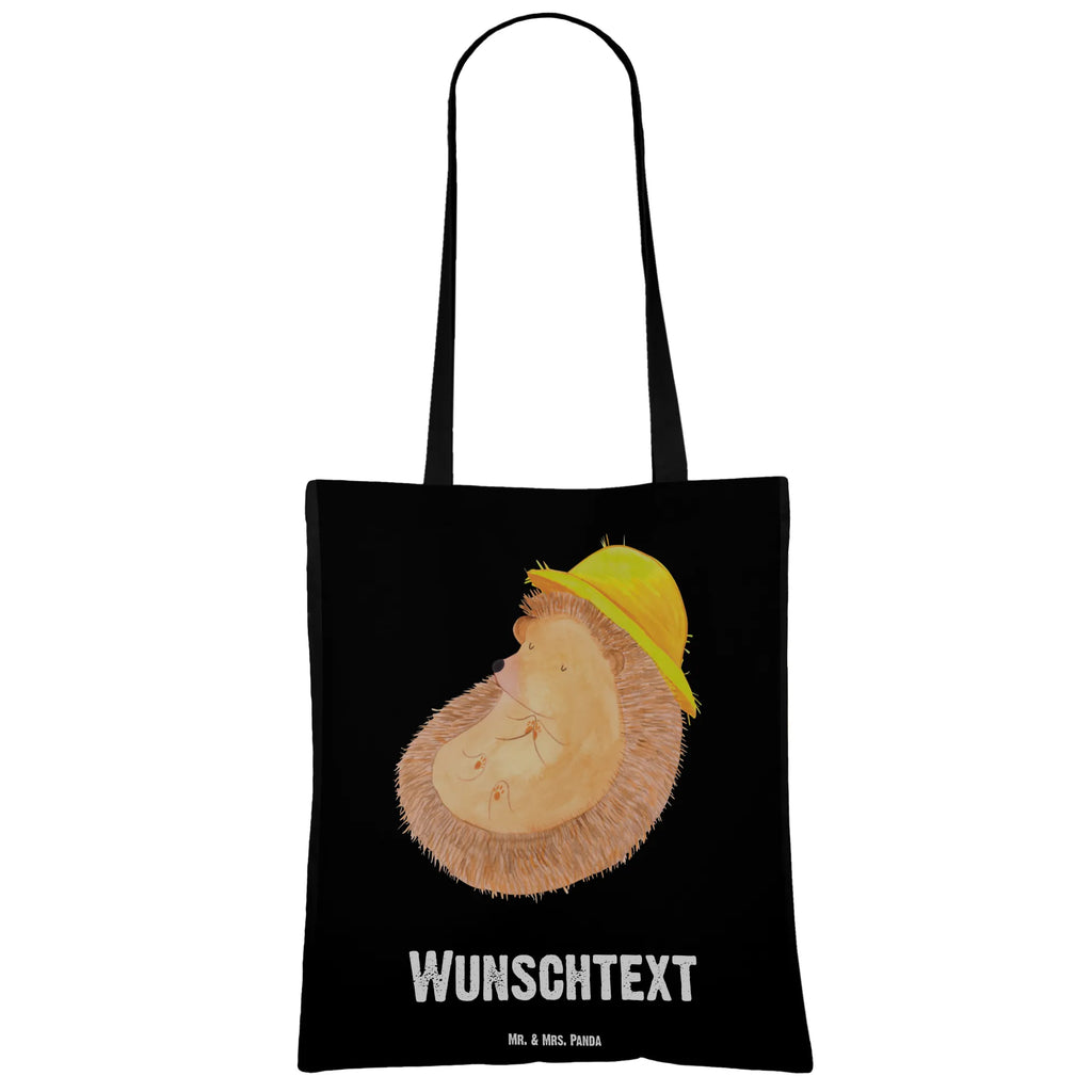 Personalised tote bag Hedgehog Pray Personalisierte Tasche, Personalisierter Beutel, Personalisierte Jutetasche, Personalisierte Kindergartentasche, Personalisierte Beuteltasche, Personalisierter Jutebeutel, Stoffbeutel mit Namen, Personalisierter Stoffbeutel, Personalisierte Einkaufstasche, Tragetasche mit Namen, Einkaufstasche mit Namen, Tiermotive, Gute Laune, lustige Sprüche, Tiere, Dankbar sein, Igel mit Hut, dankbar, genießen, Igel, Gott, Dankbarkeit, Amen, Sonnenhut, beten, Leben