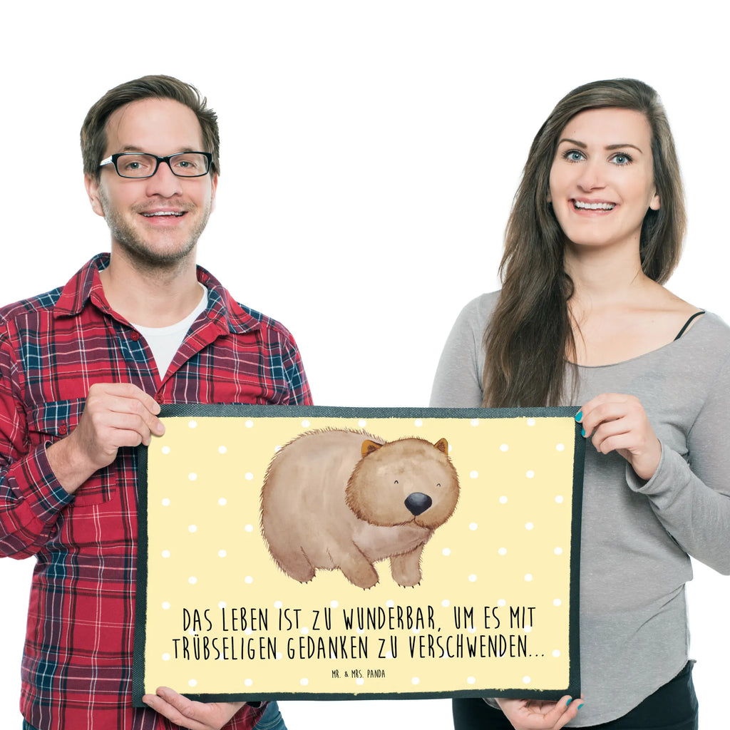 wycieraczka Wombat Sauberlaufmatte, Schmutzmatte, Eingangsteppich, abstreifer, schmutzfangmatten, Abtretmatte, flurmatte, Schuhabstreifer, Fussmatte, hausmatte, matte haustür, türmatten, außenmatte, Eingangsmatte, Schmutzfangmatte, Fußabstreifer, Schmutzfangteppich, Abtreter, Haustürmatte, fußmatte, Schmutzfänger, Türmatte, Fußabtreter, sauberlaufmatten, Türvorleger, Fußmatten, Gute Laune, Lustige Sprüche, Tiere, Tiermotive, Spruch, Motivation, Wombat, Das Leben Ist schön, Australien