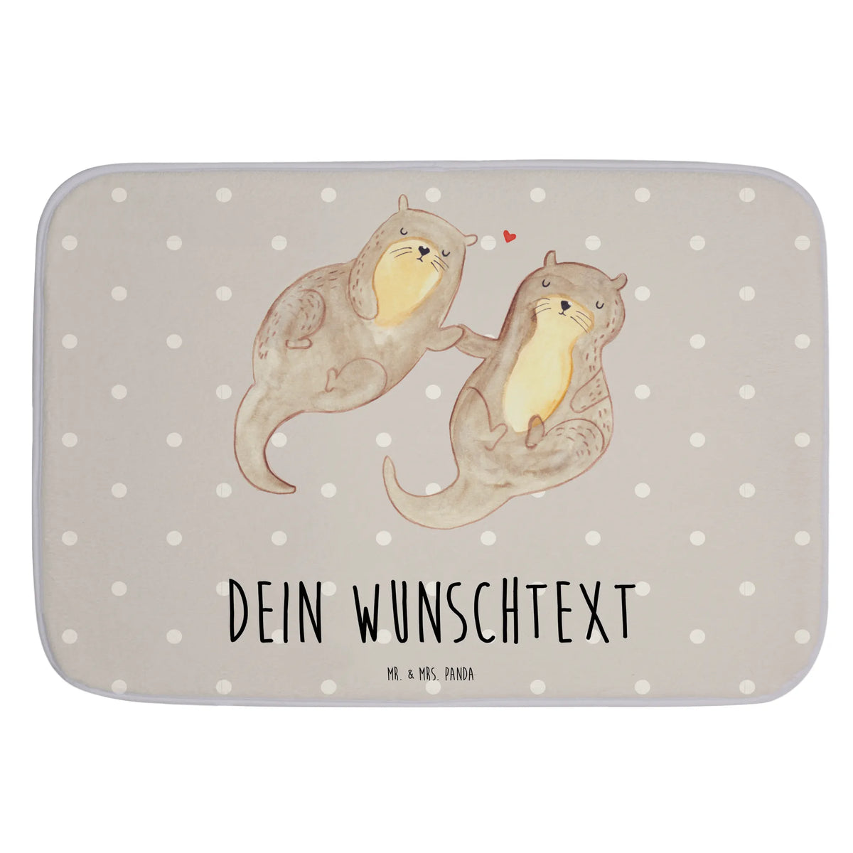 Personalised bath mat otter holding hands animal lover, marten, sea otter, European otter, water mammal, aquatic animal, baby otter, predator, water, otter gifts, gift ideas for animal lovers, animal, mammal, water animal, gifts for people in love, Otter Sea Otter Lake Otter