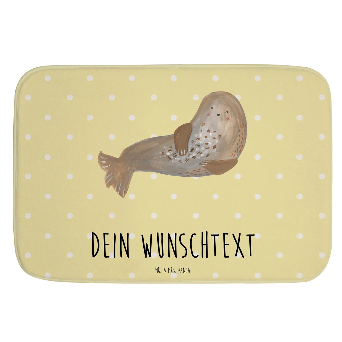 Personalised bath mat seal Laugh card, gift ideas, gifts, small animals, cute, cute animal motives, hand drawn, funny sayings, good mood, special gifts, animal lover, Seals, Baltic Sea, Seal, North Sea, Sea animal
